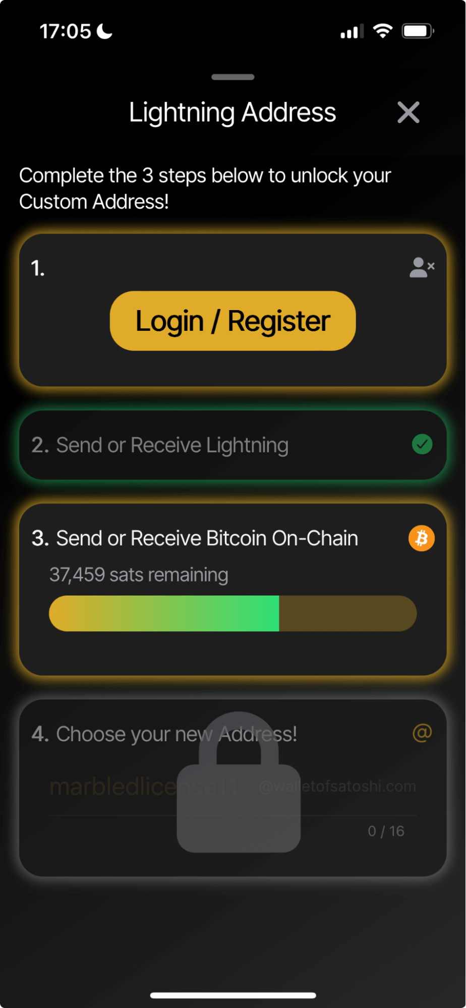 Lightning Address feature in the Wallet of Satoshi